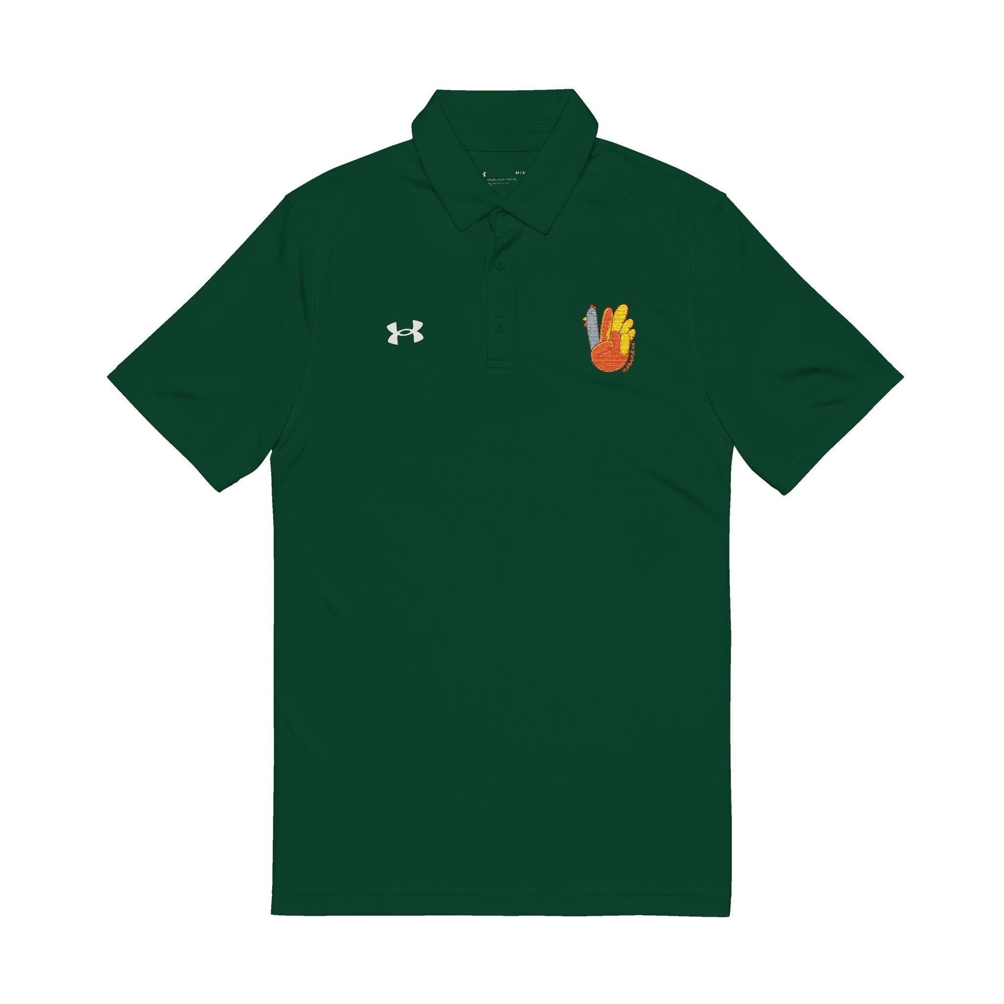 Embroidered Flame Crest Polo Shirt – Men's Performance Golf & Casual Wear