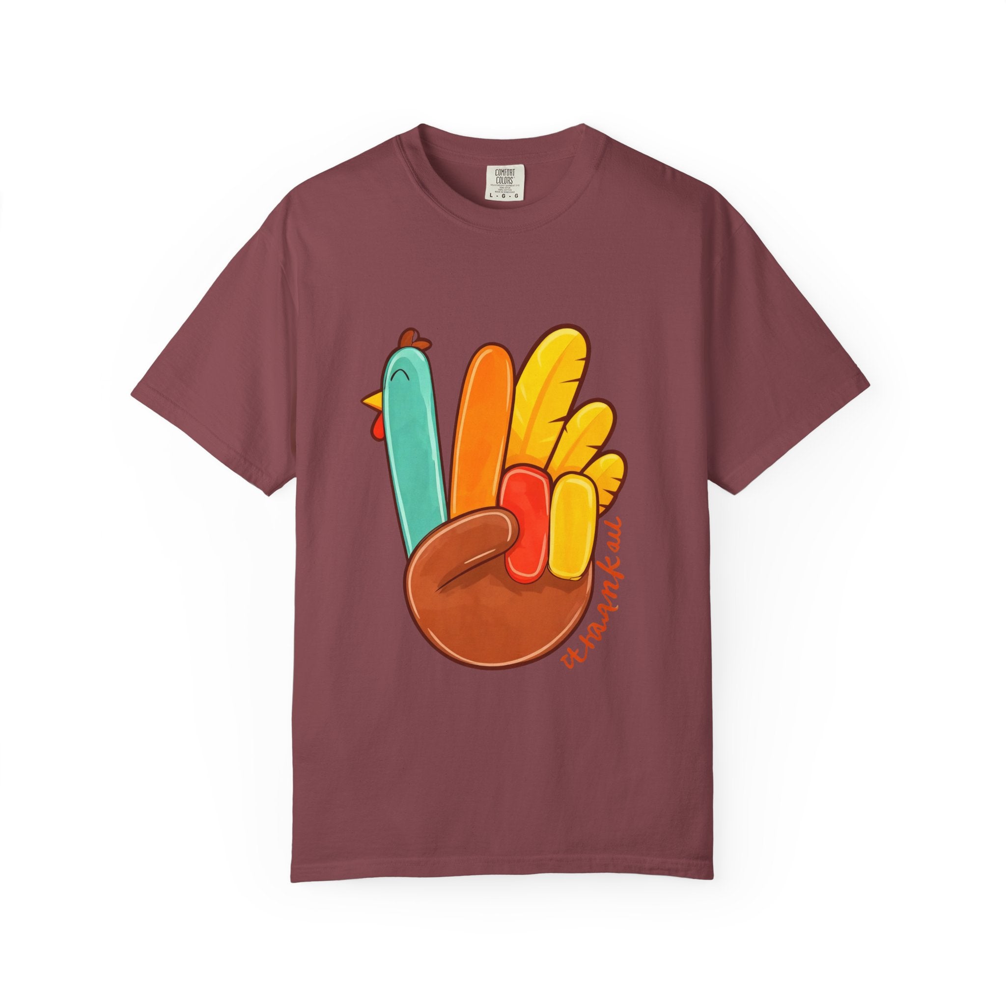 Turkey Peace Sign T-Shirt — Cute Thankful Thanksgiving Shirt