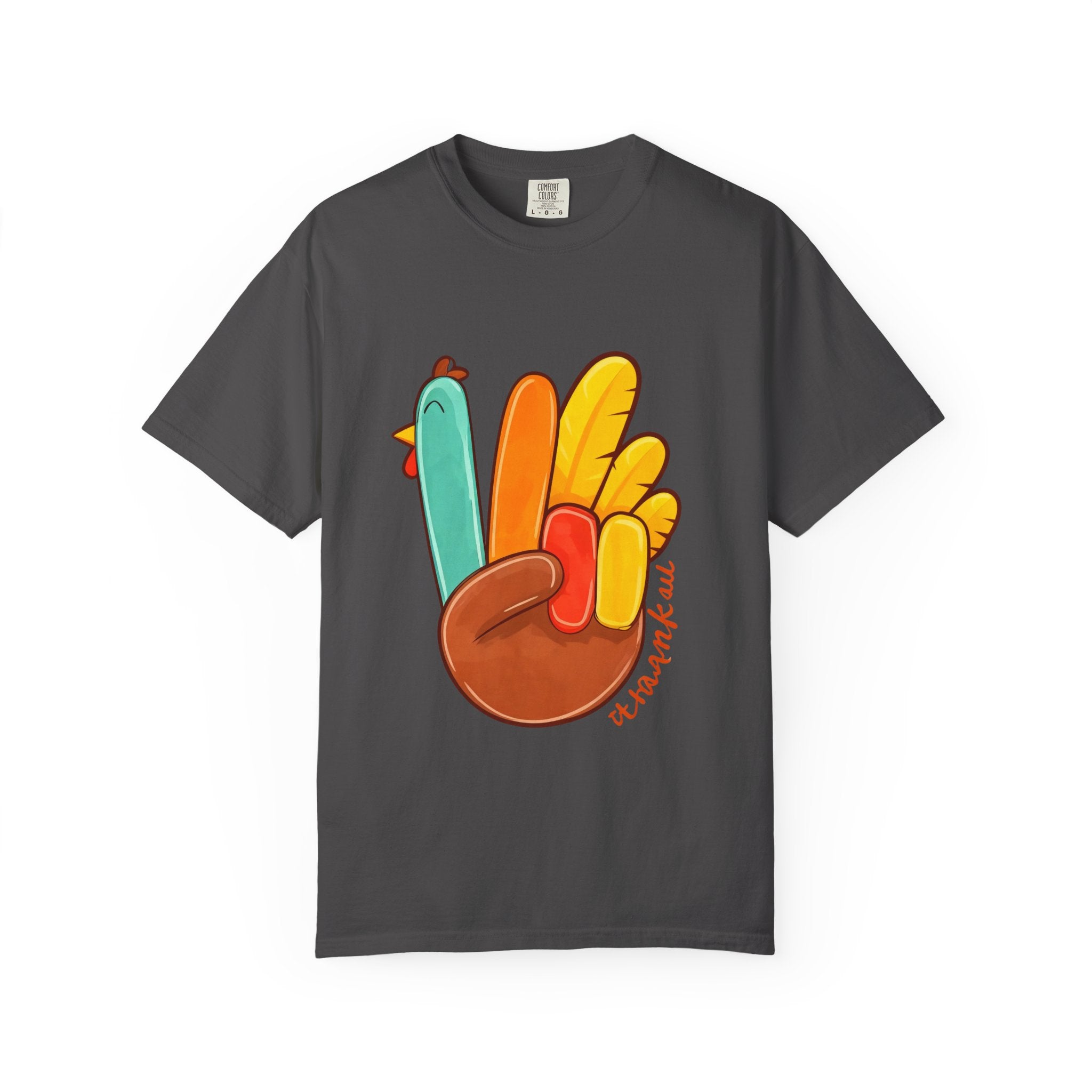 Turkey Peace Sign T-Shirt — Cute Thankful Thanksgiving Shirt