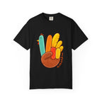 Turkey Peace Sign T-Shirt — Cute Thankful Thanksgiving Shirt