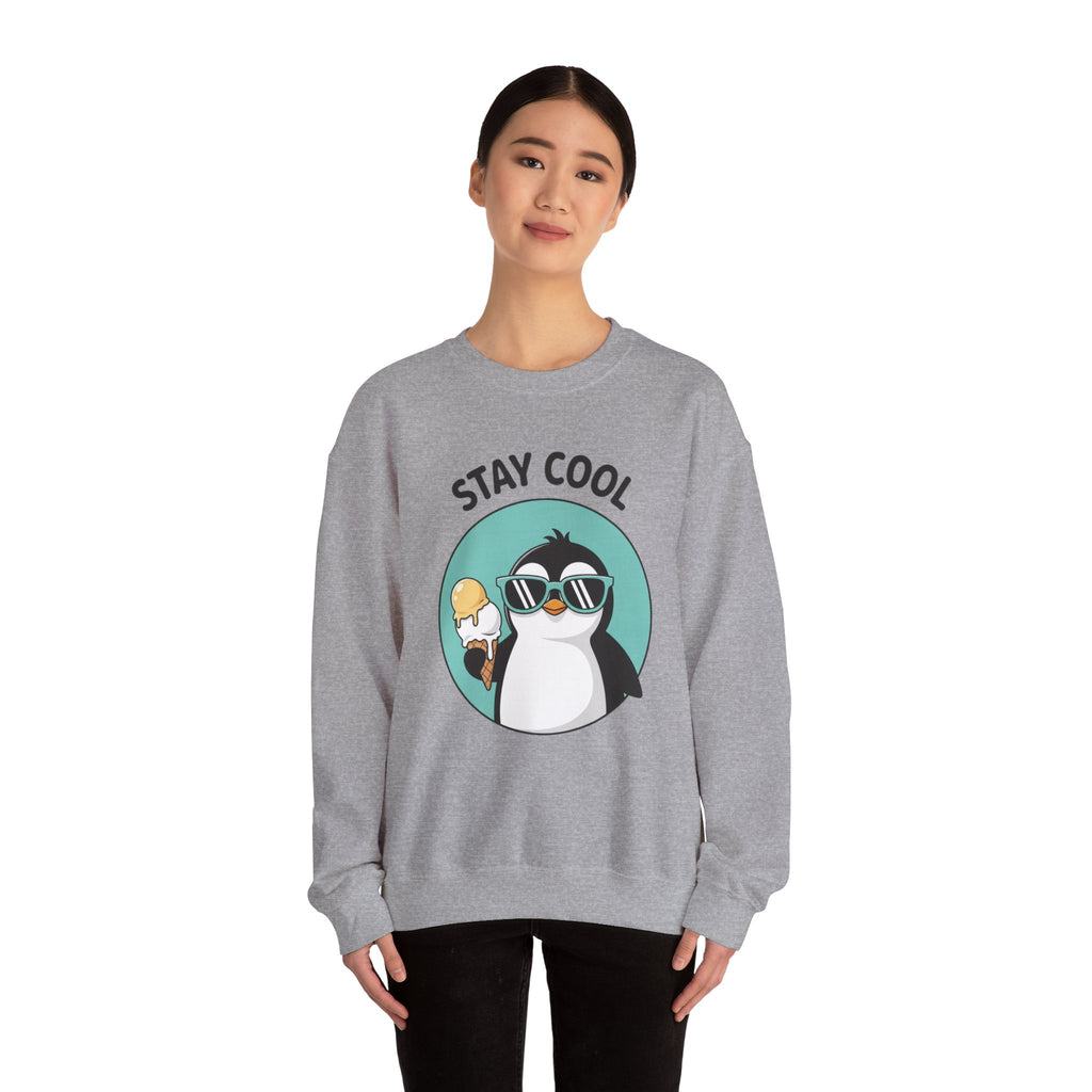 Stay Cool Penguin Crewneck Sweatshirt