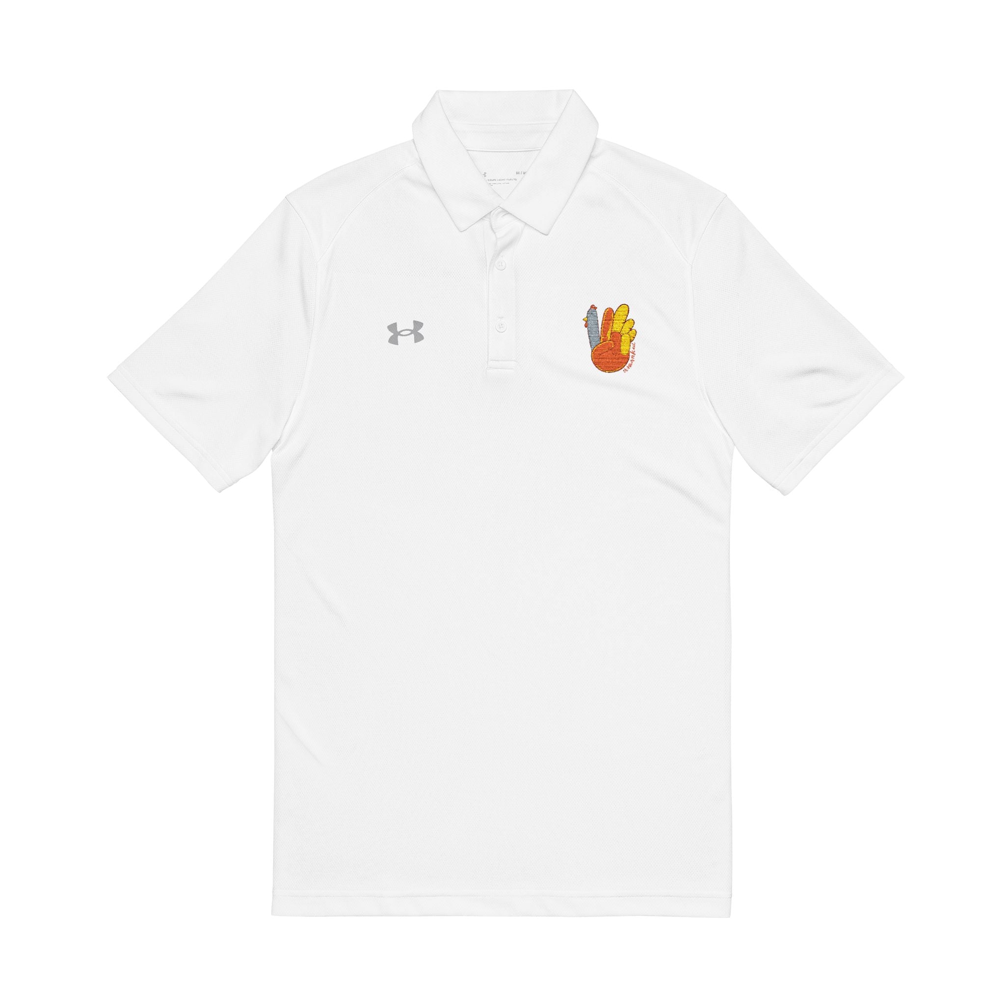 Embroidered Flame Crest Polo Shirt – Men's Performance Golf & Casual Wear