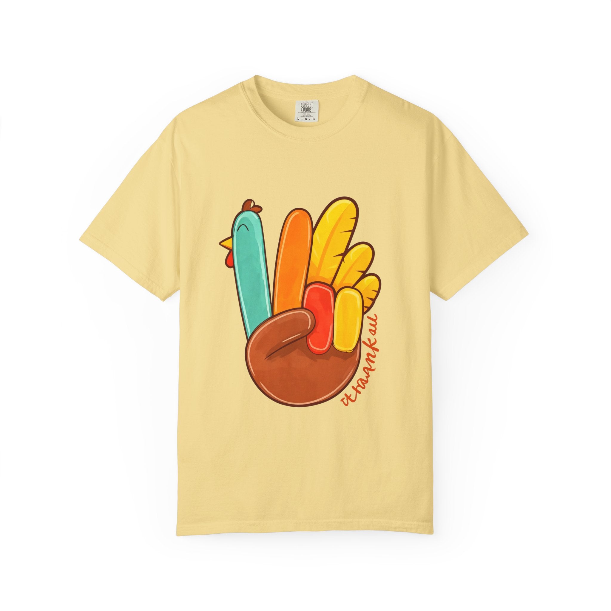 Turkey Peace Sign T-Shirt — Cute Thankful Thanksgiving Shirt