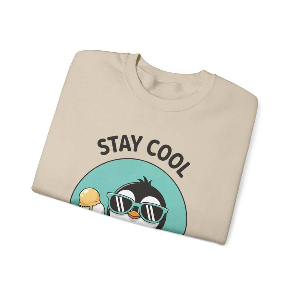 Stay Cool Penguin Crewneck Sweatshirt