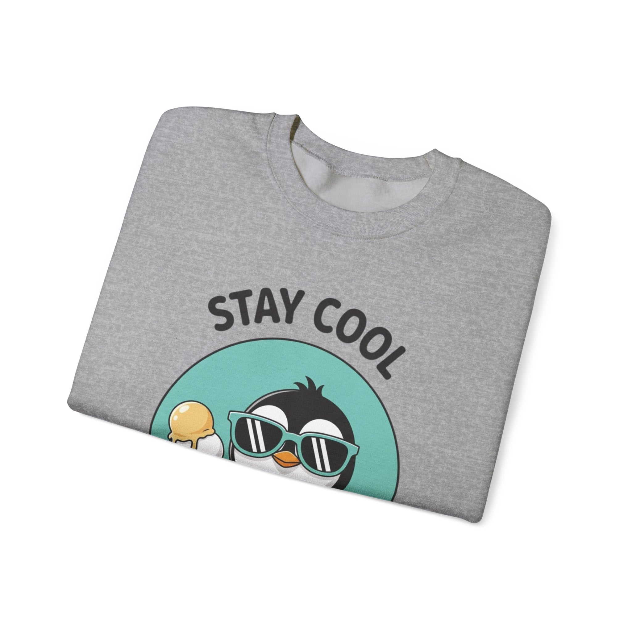 Stay Cool Penguin Crewneck Sweatshirt